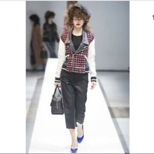 Junya Watanabe Tweed Leather jacket size XS